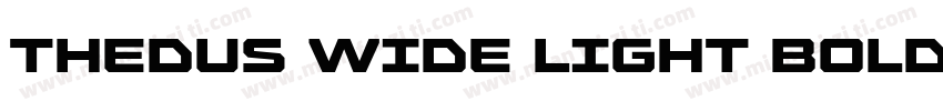 Thedus Wide Light Bold字体转换